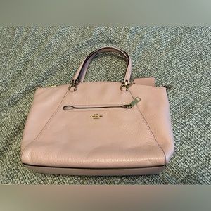 Lilac Coach Leather satchel/crossbody